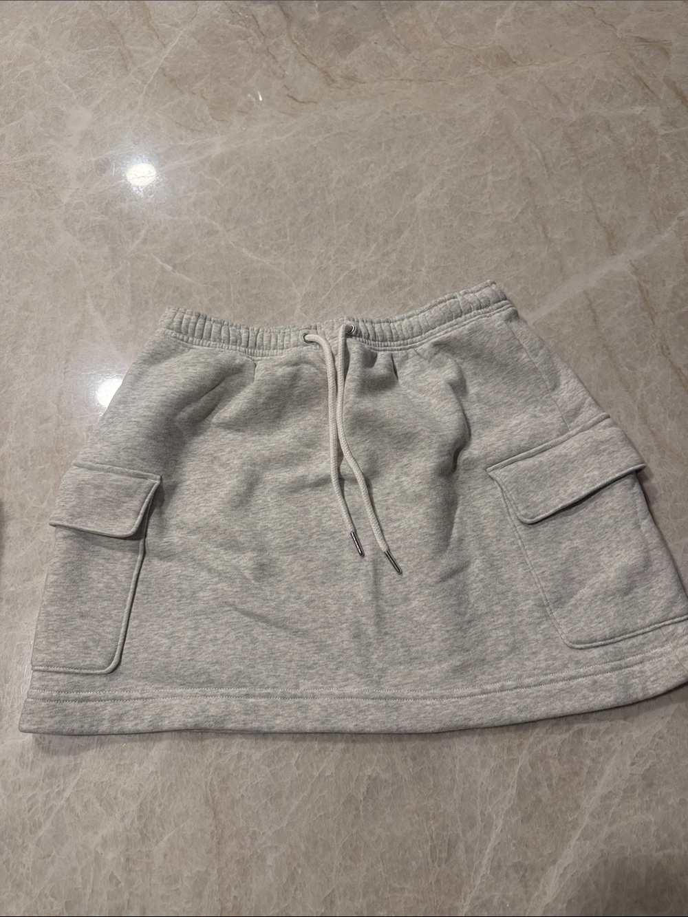 Abercrombie & Fitch Heather Gray Mini Cargo Skirt